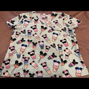 Disney summer ice cream scrub top 3xl